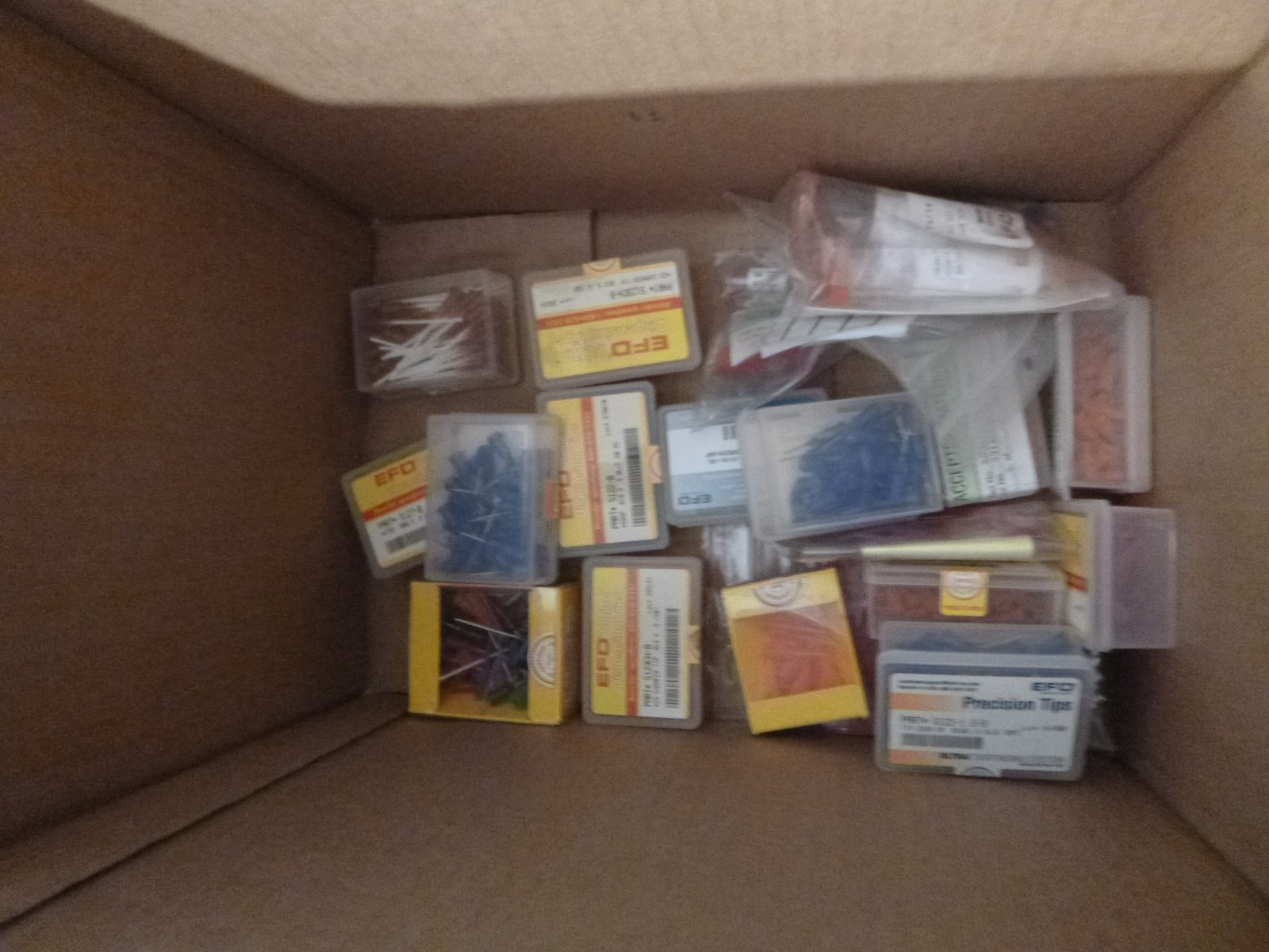 LOT OF NEW MISC. EFD ADHESIVE TIPS