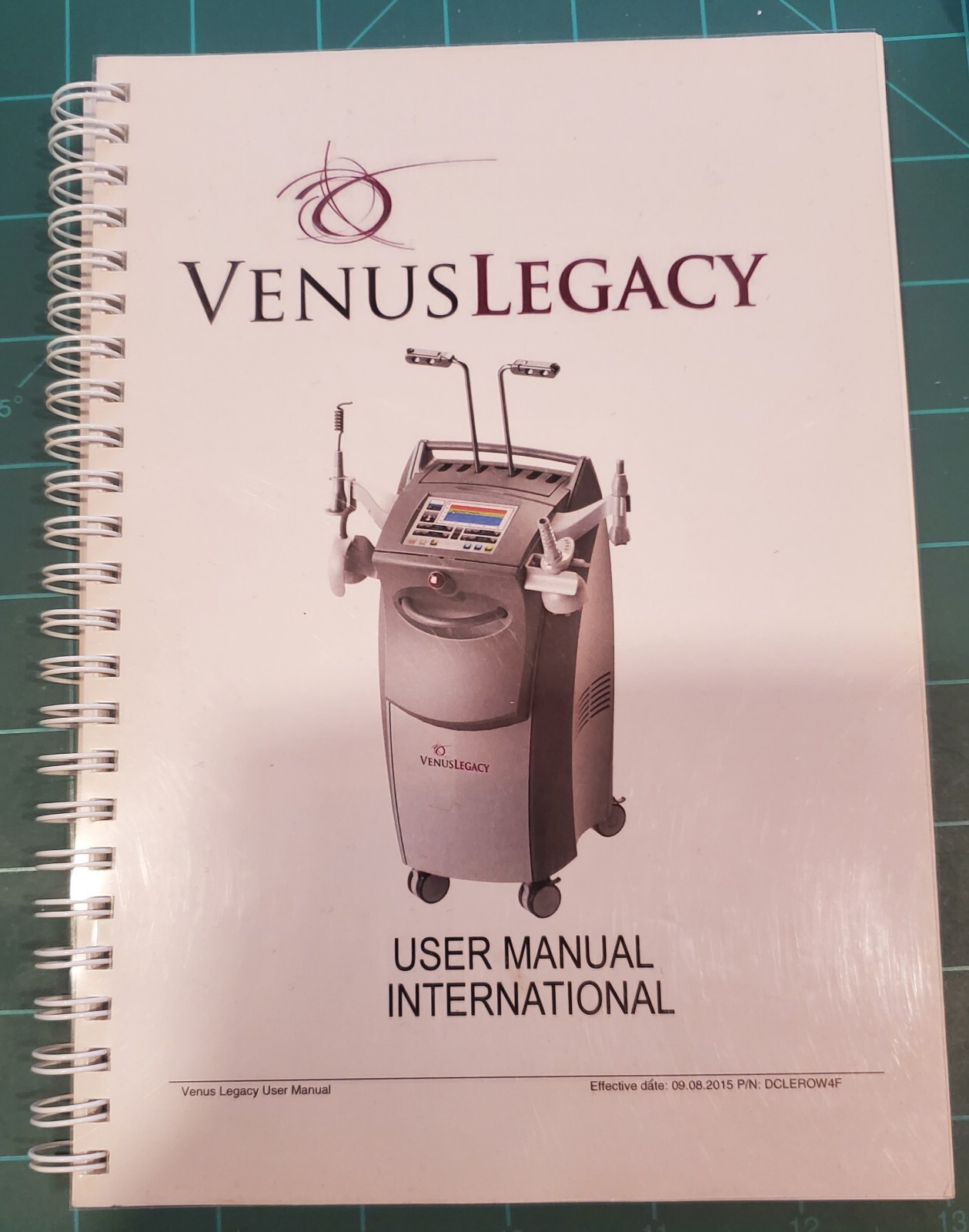 VENUS LEGACY User Manual International P/N DCLEROW4F