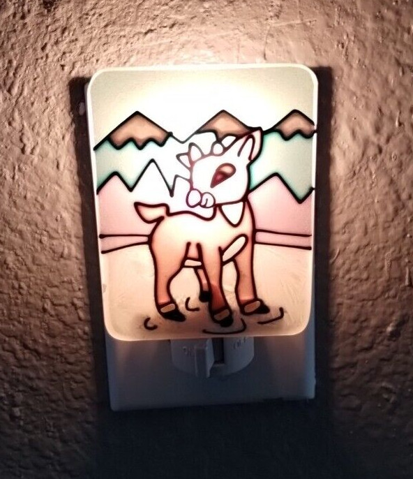 Vintage Rudolph Red Nosed Reindeer Christmas Night Light Seasonal Specialties