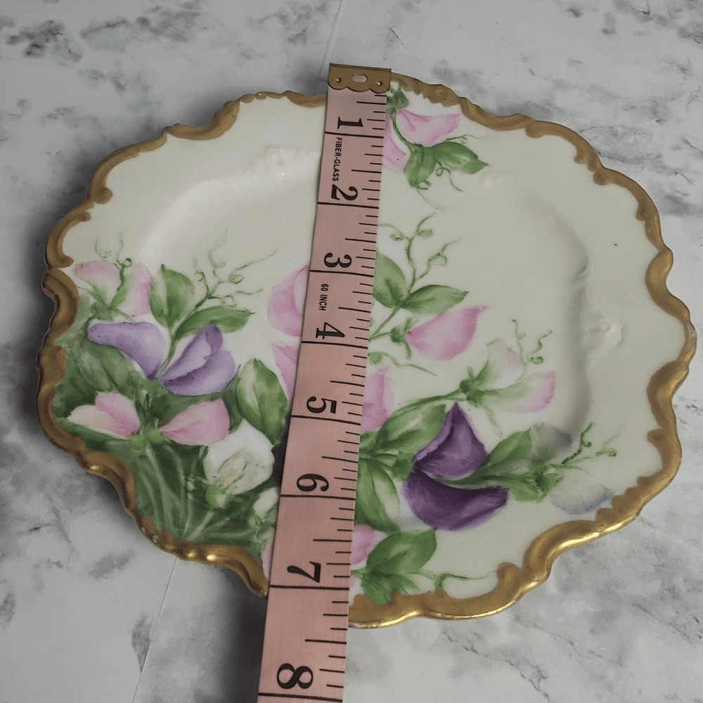 Vintage WG and Company Purple and Pink Limoges Plate