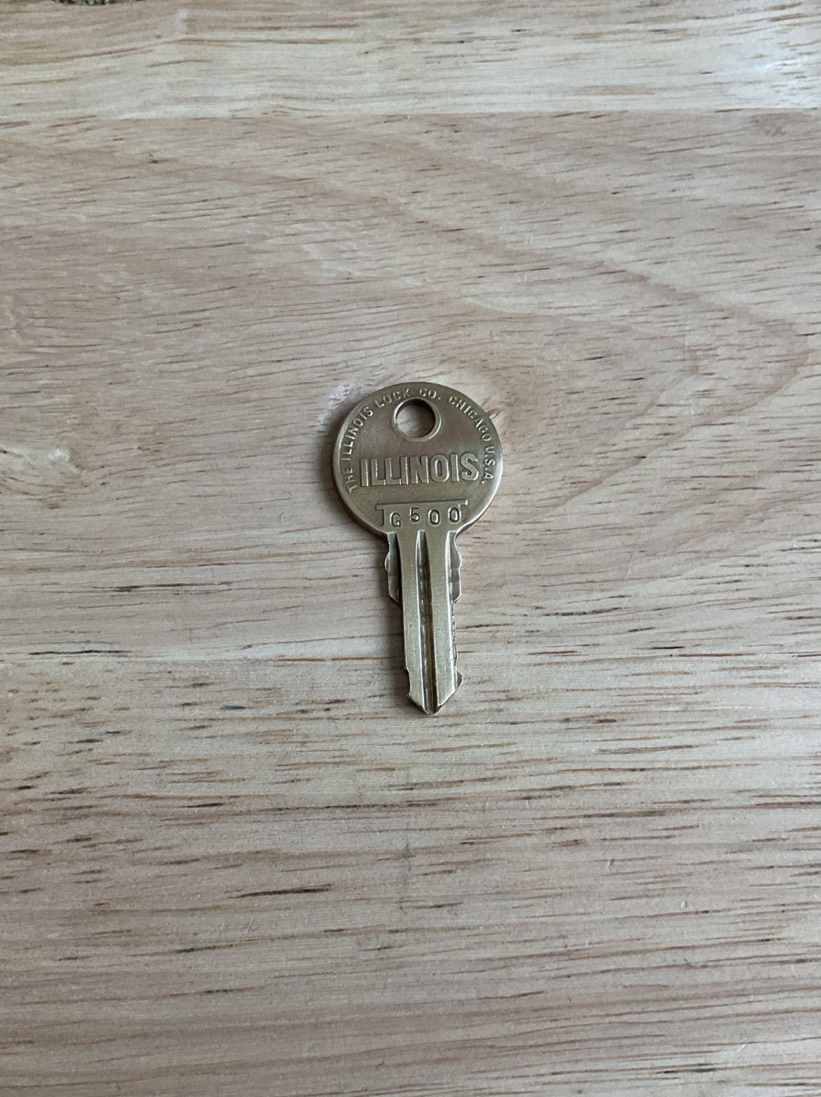 Illinois Lock Key # G 500