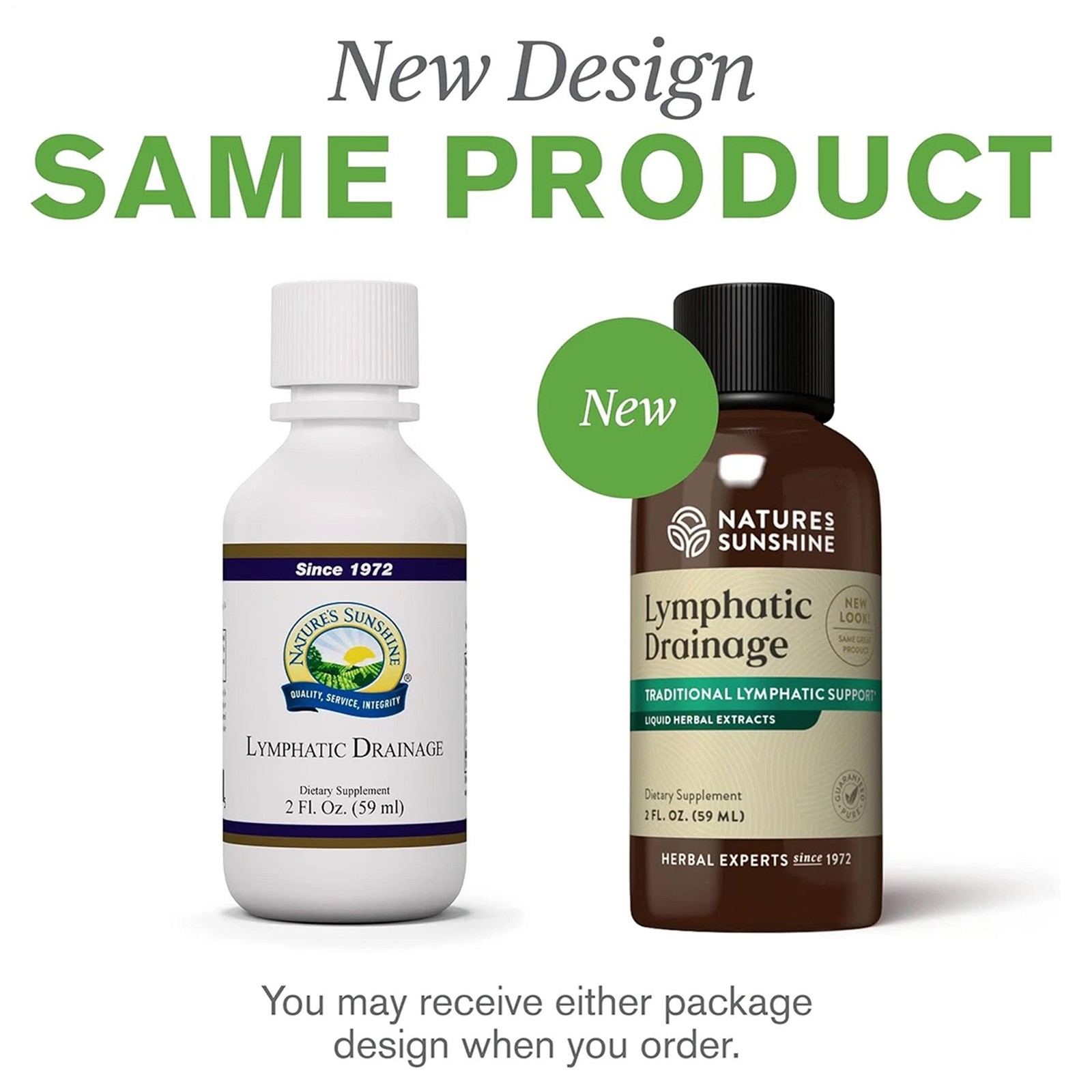 2 PACKS Nature's Sunshine Lymphatic Detox , Nutritional Cleanse Support