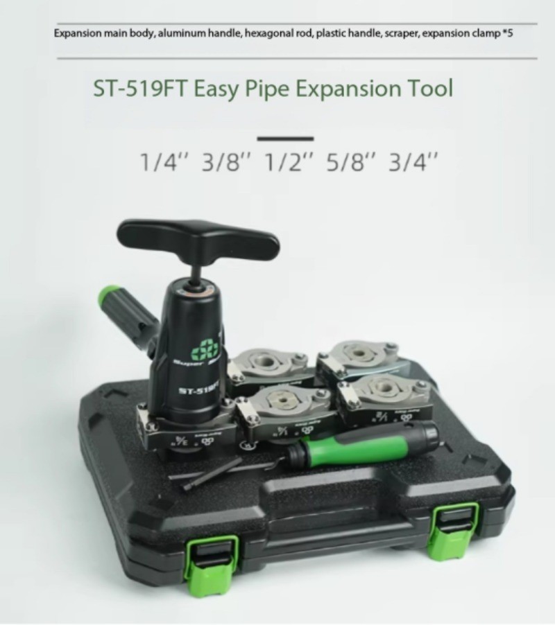 ST-519FT Copper Pipe Expander Set Air Conditioner Metric Reamer Flaring Tool