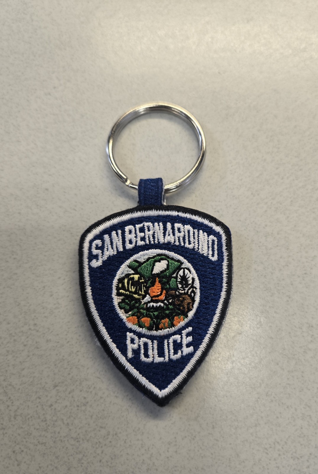 San Bernardino Police Patch Keychain Collectible California Single Patch