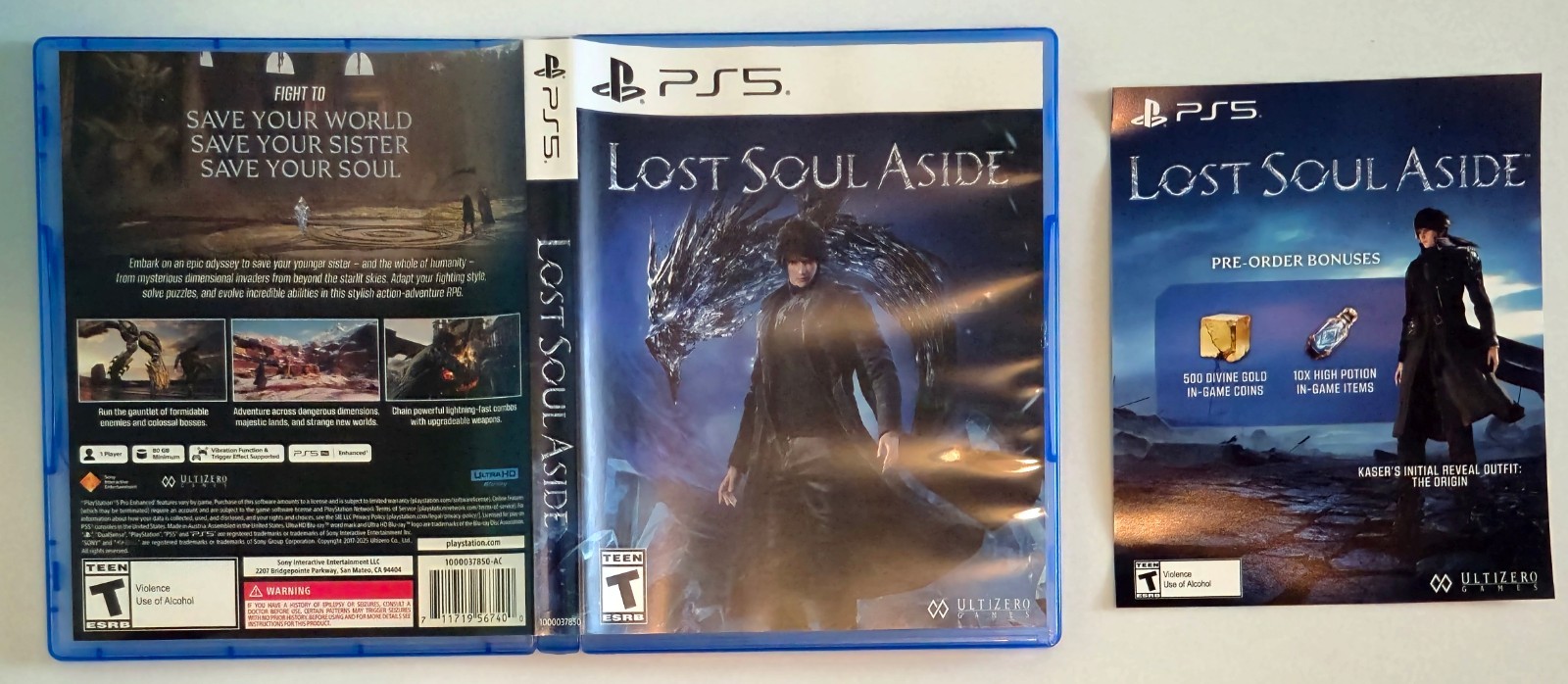 Lost Soul Aside - Sony PlayStation 5 PS5 Original OEM Replacement Case - No Game