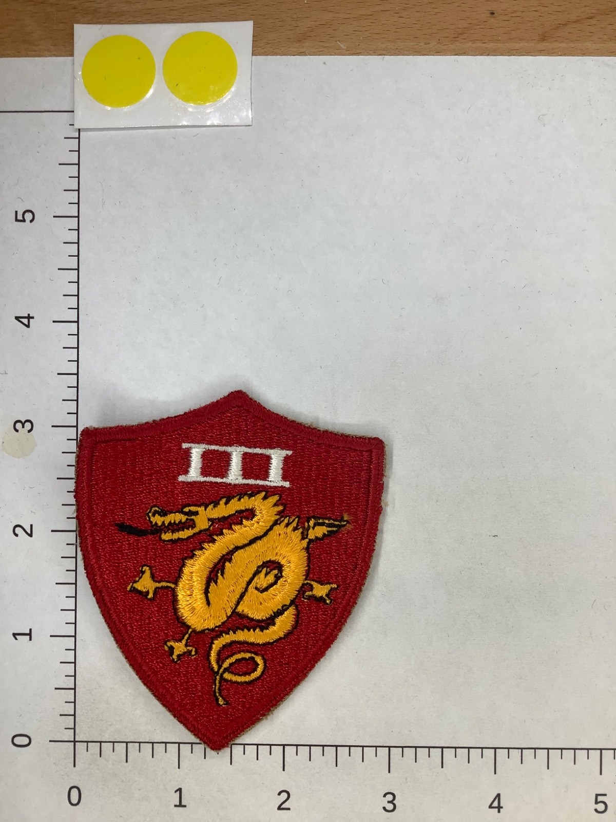 VINTAGE WW2 USMC 3rd MARINE AMPHIBIOUS DIVISION PATCH