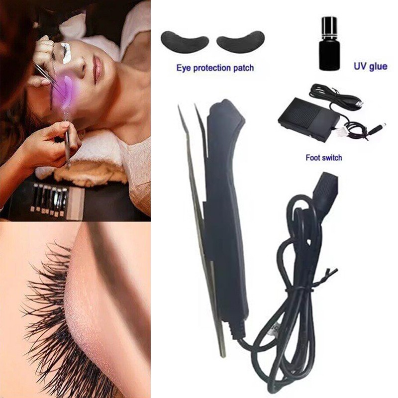 UV Curing Light Eyelash Extension Tweezers Lamp Ultraviolet Lamp for Beauty