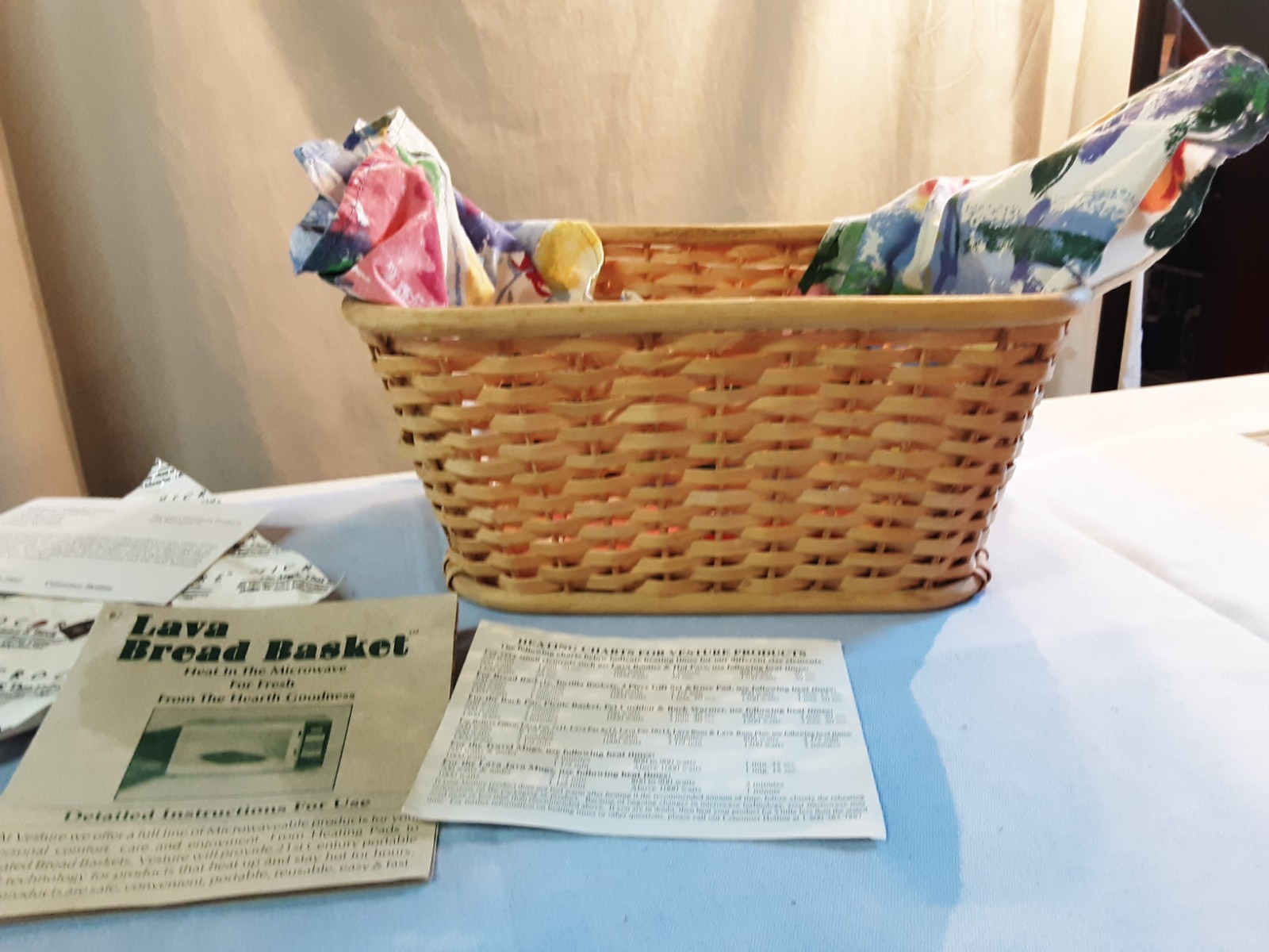 Vesture Lava Bread Basket Keeping Bread Warm