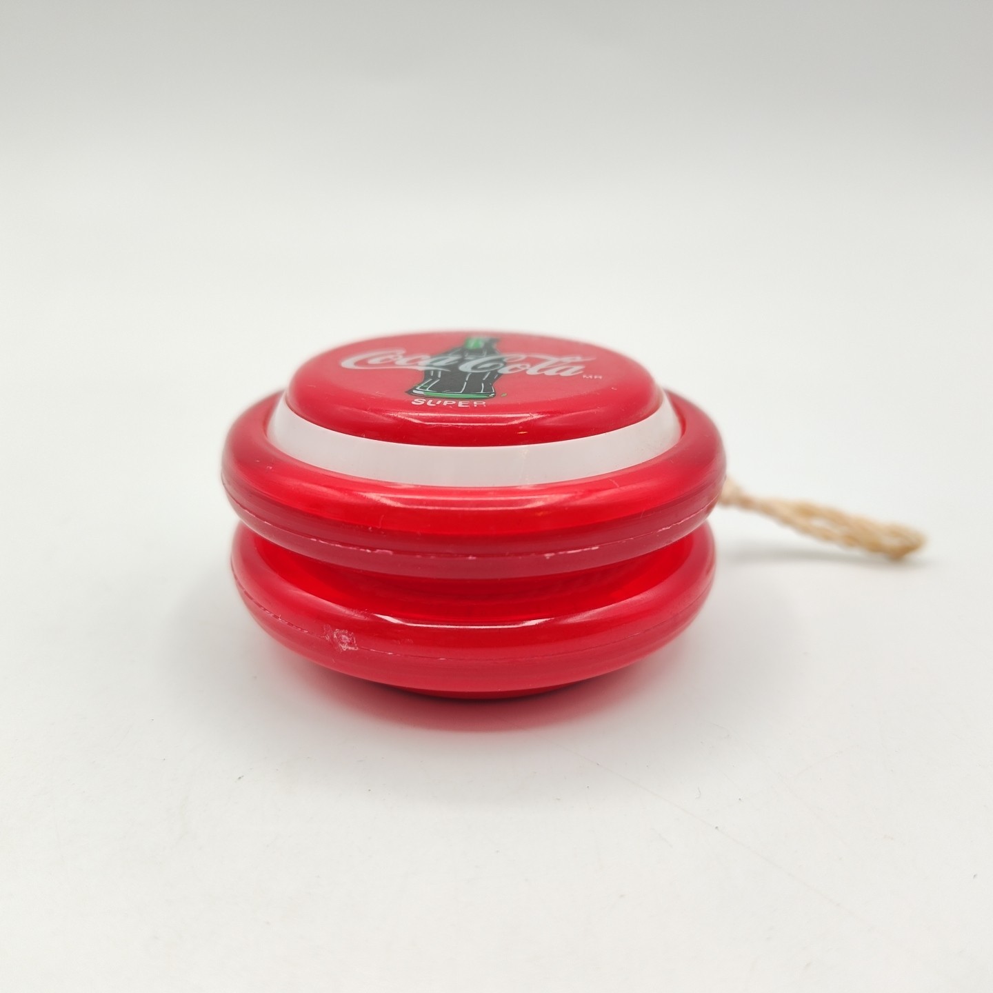 Vintage Coca-Cola Yo-Yo - Mexico Genuino Russell Super - Red Plastic Toy - Coke