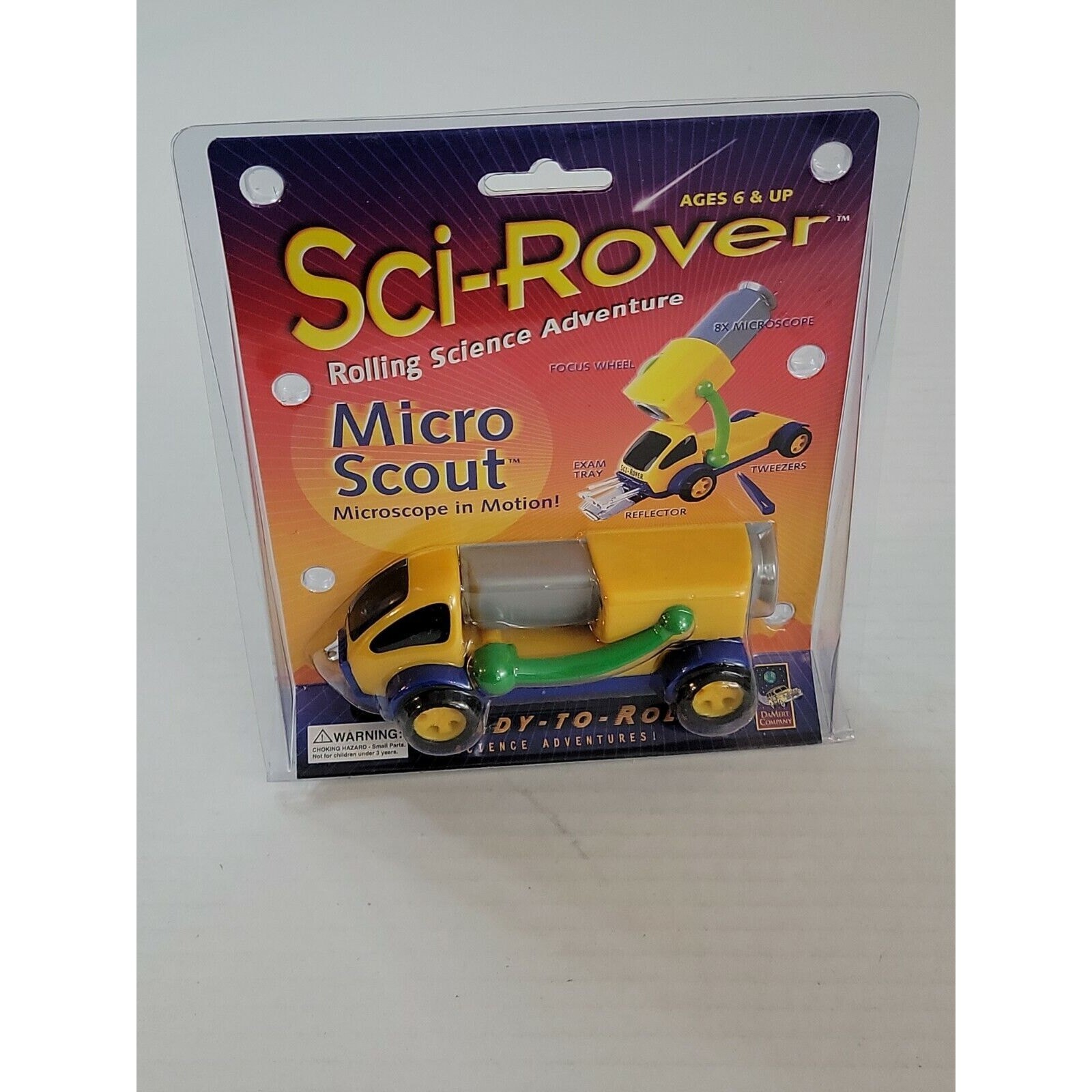 NEW-Sci-Rover Rolling Science Adventure Micro Scout Vehicle Microscope In Motion