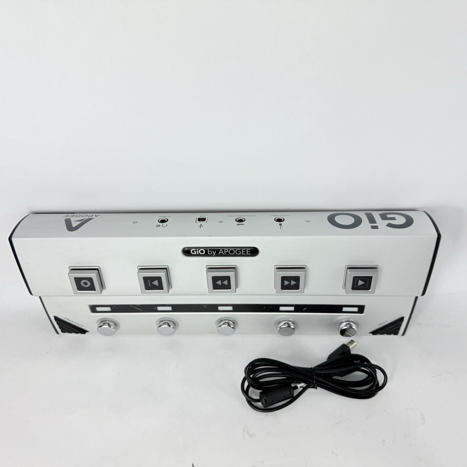 Apogee Silver Gio USB Stomp Interface Pedalboard Footcontroller Guitar FX