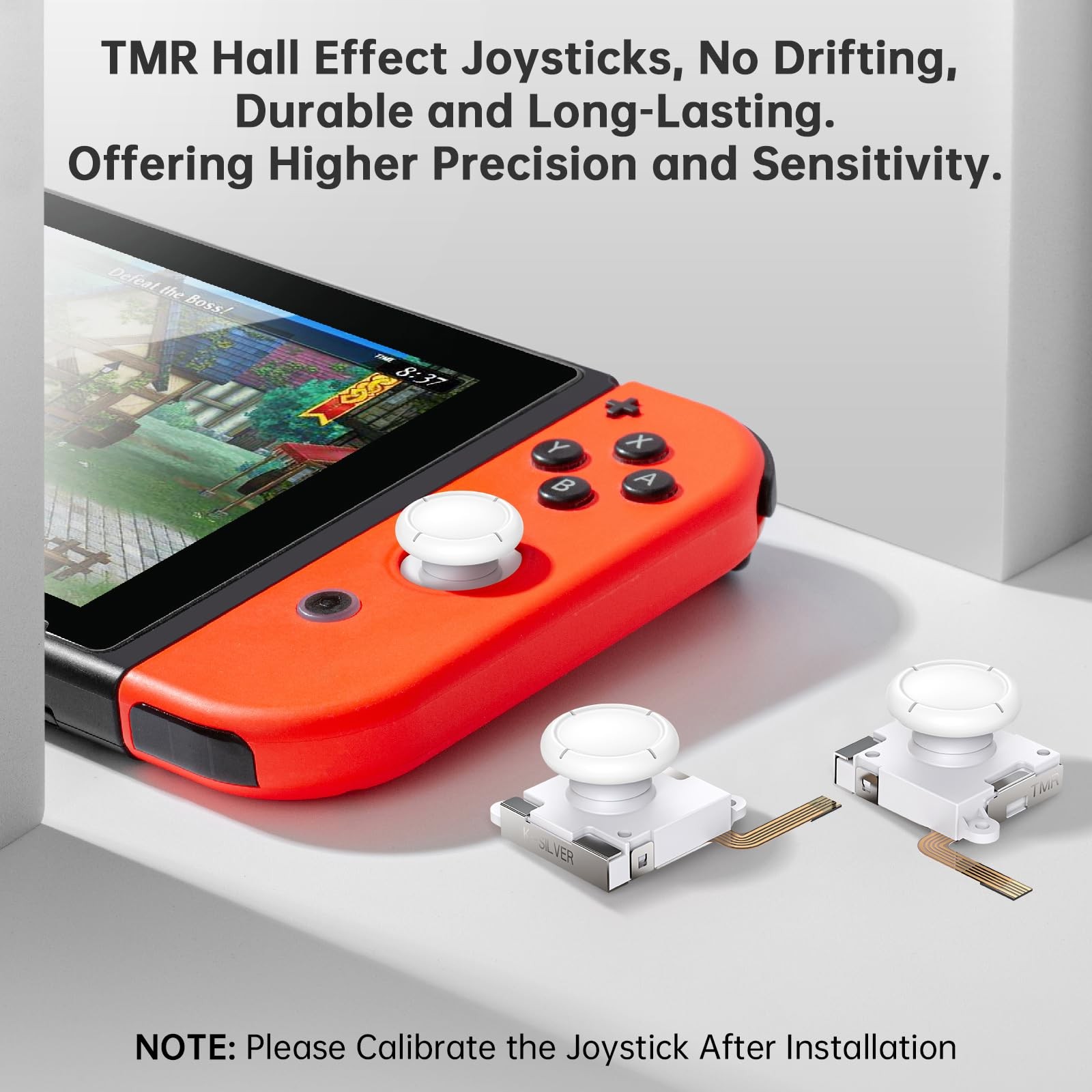BRONAL TMR Hall Effect Joystick Compatible with Joycon [No Drifting] Replacem