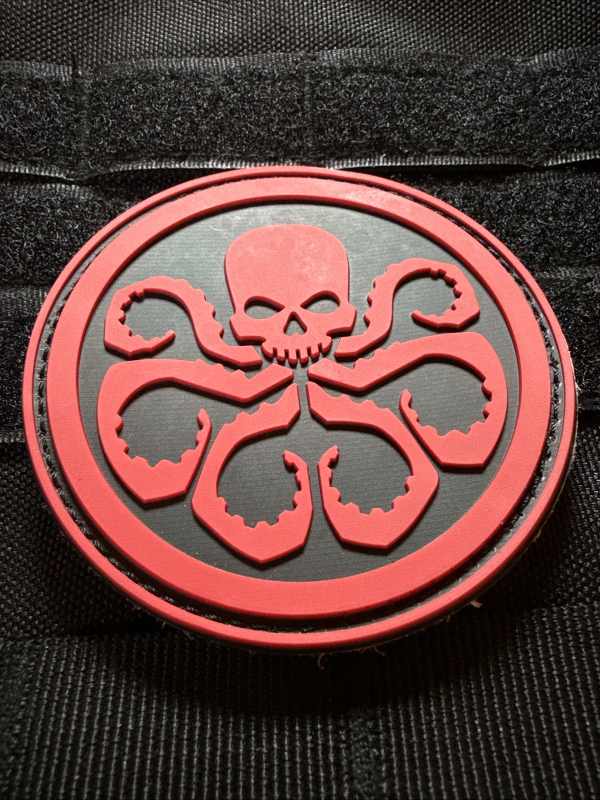 HYDRA 3D PATCH THE DARK MAN JOHANN SCHMID AVENGERS MARVEL TACTICAL HOOK Red