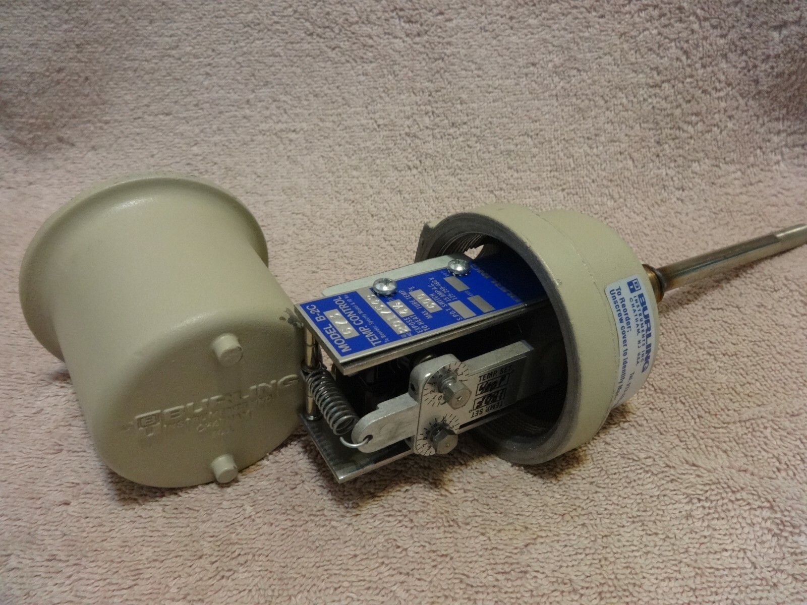 BURLING INSTRUMENTS MOD B-2C 673, ADJUSTABLE TEMP CONTROLLER