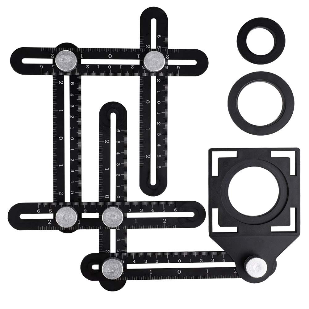 Aluminum Alloy Multi-Function Six-Fold Ruler Angle Finder Universal Angler Ruler