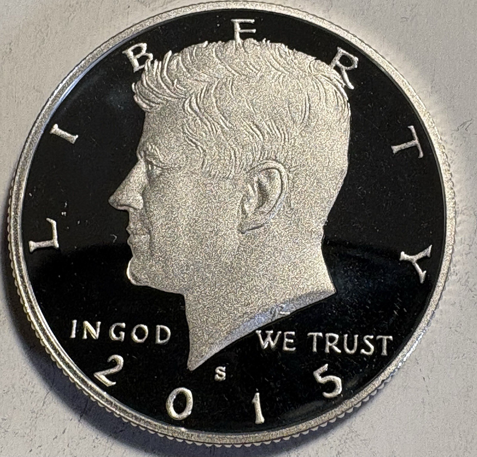 2015 S Kennedy Half Dollar Choice Silver Proof 50c -Semi-Key Date Low Mintage