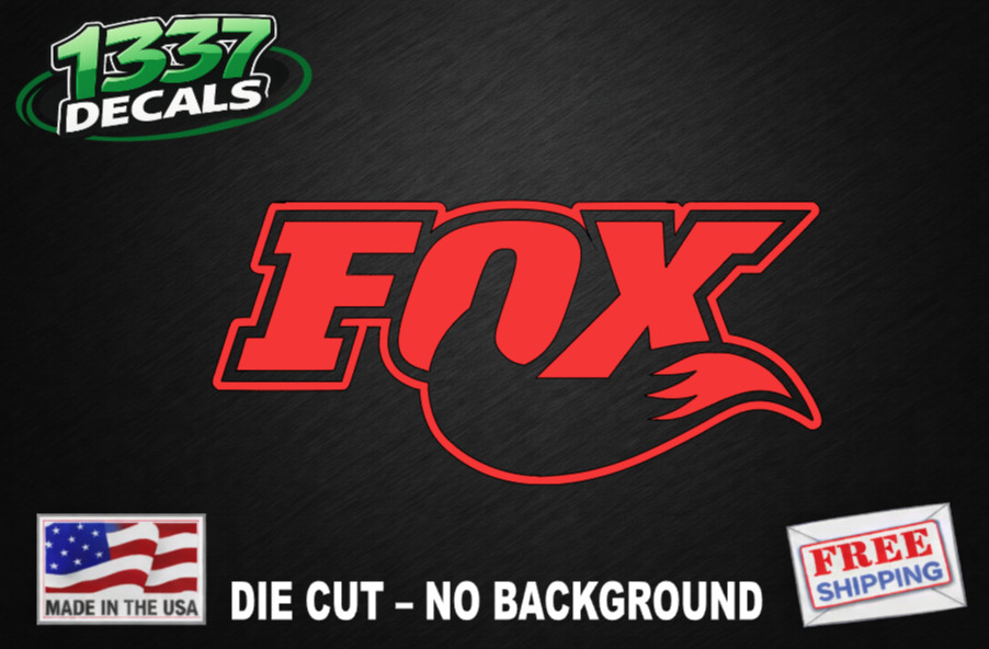 Fox Shocks MX Vinyl Decal Sticker Motocross Bike Racing Tail