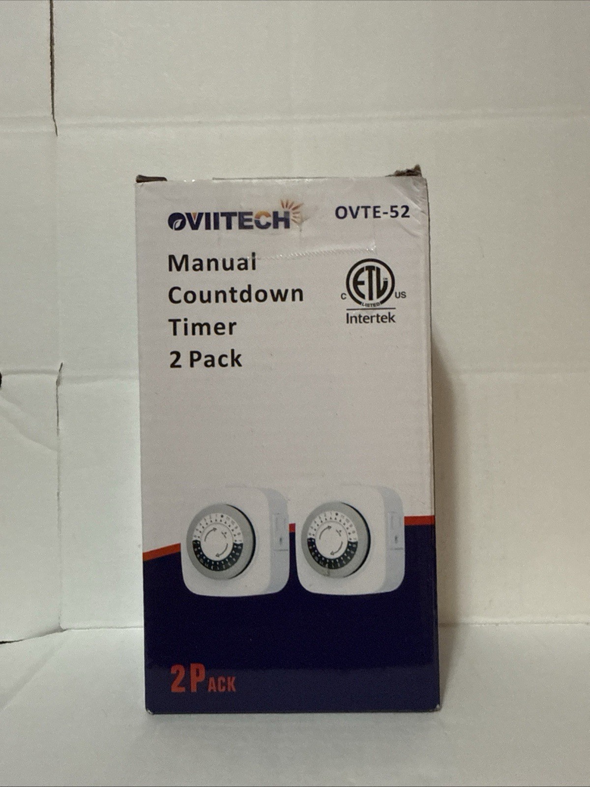 2-pack of Oviitech manual countdown timers (model OVTE-52)