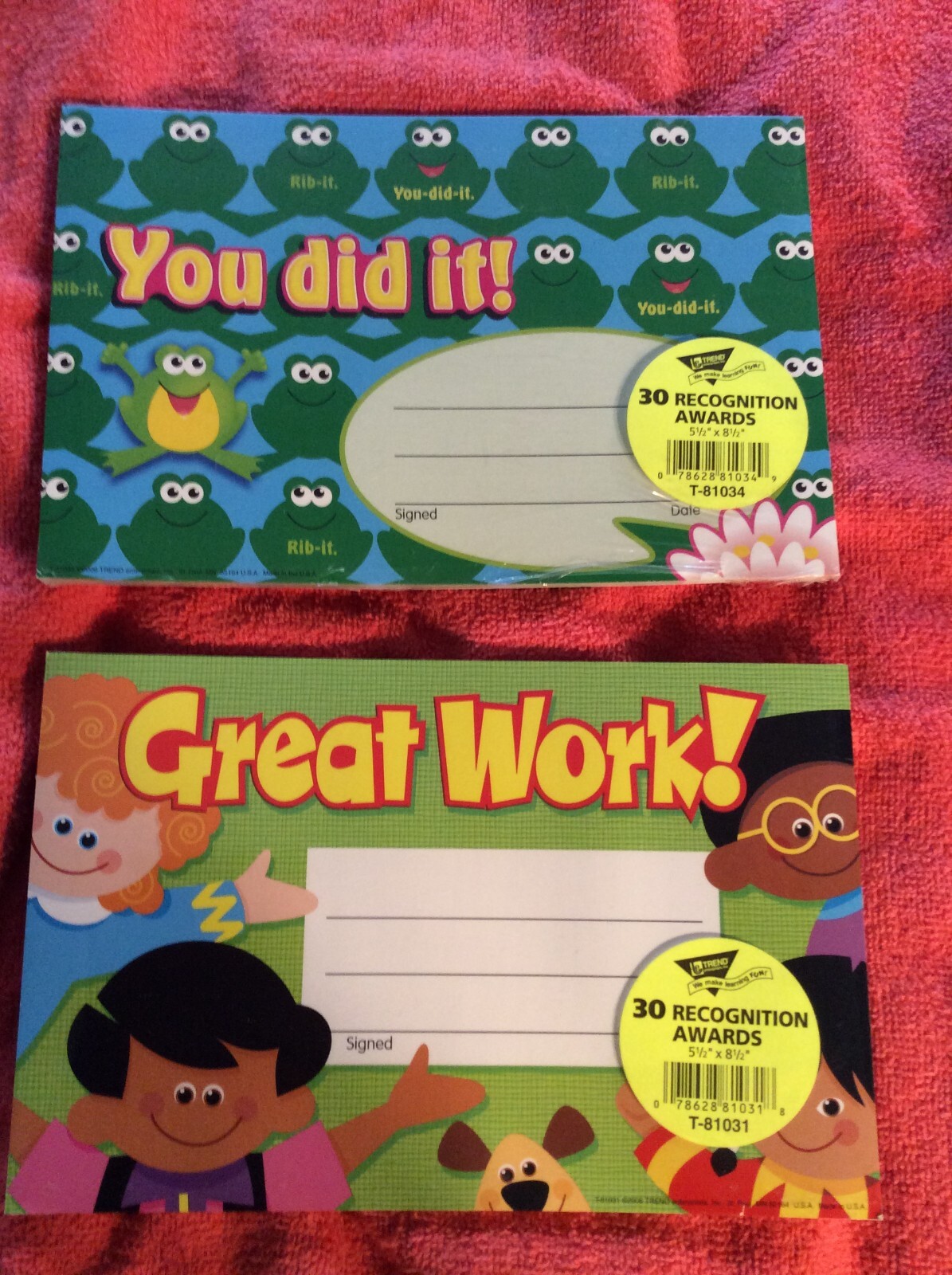 LOT OF 2 30 RECOGNITION AWARDS GREAT WORK DIVERSITY YOU DID IT FROG