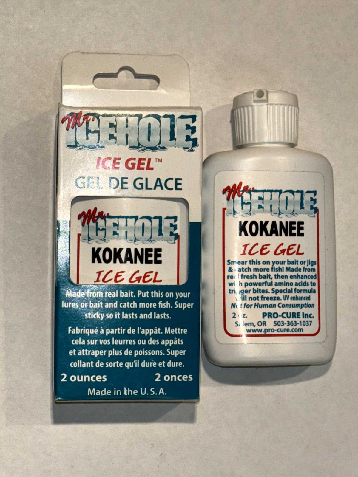 2-PRO-CURE MR. ICEHOLE ICE GEL FISH ATTRACTANT 2 oz.(KOKANEE)A23