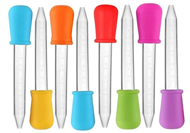 5Ml Liquid Droppers Medicine Silicone and Plastic Pipettes Eye Dropper with Bulb