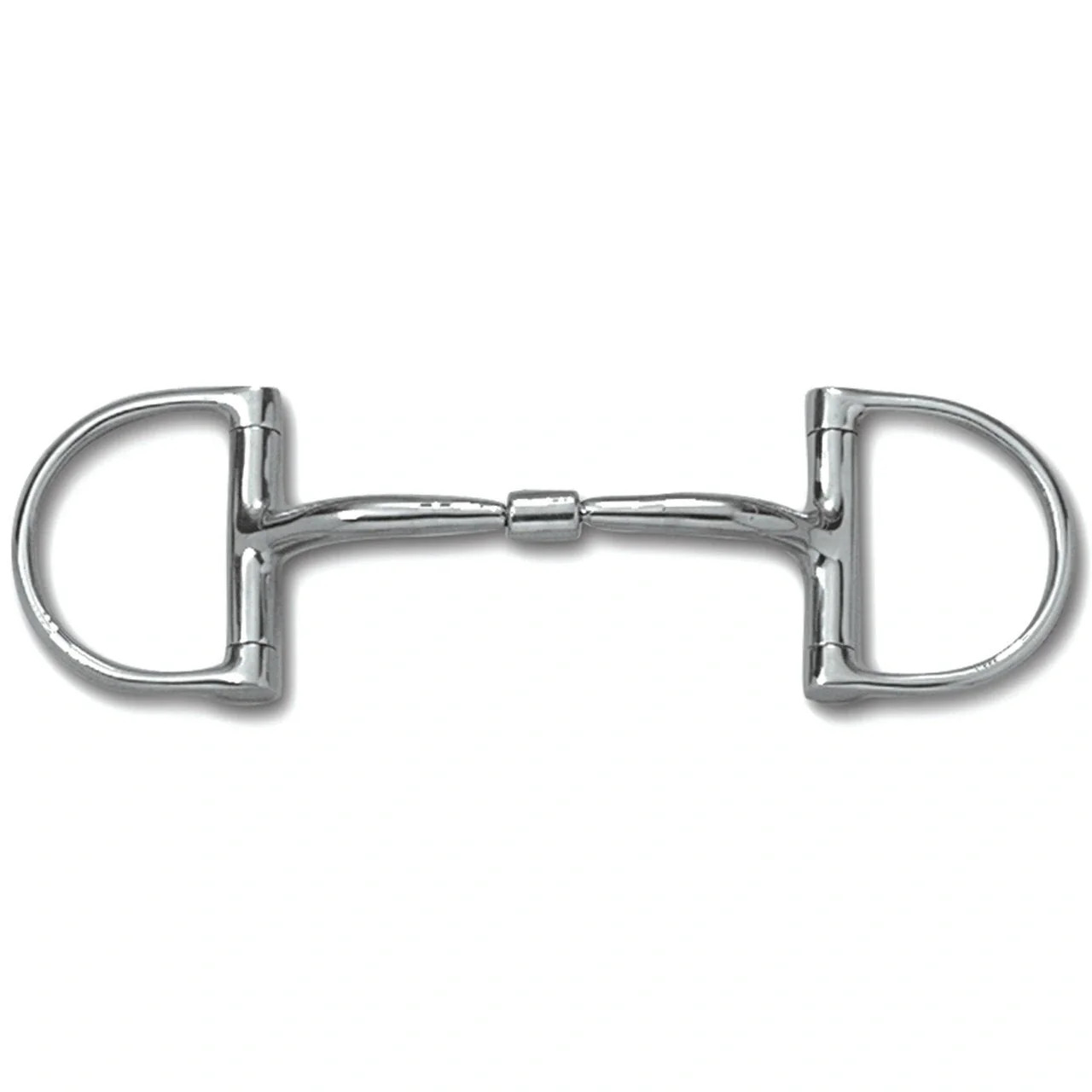 Myler Dee Comfort Snaffle Bit without Hooks (MB 01) - Stainless Steel with