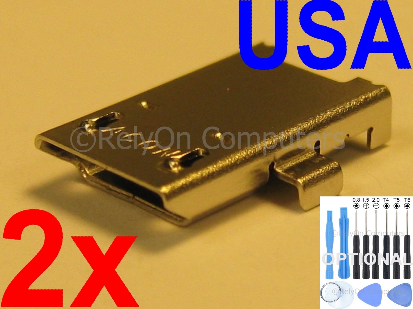 2x Micro USB Charging Port For Asus ZenPad 10 Z300M P00C Tablet USA