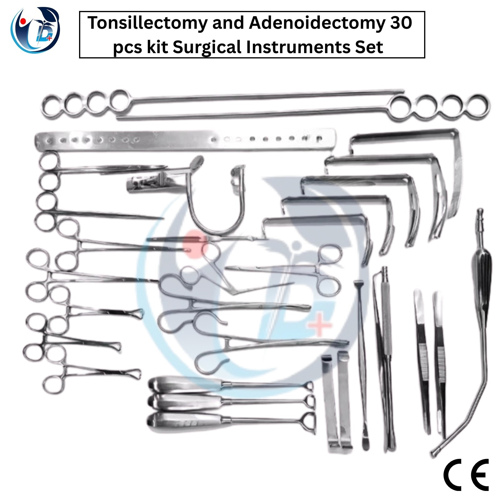 Tonsillectomy and Adenoidectomy 30 pcs kit Surgical Instruments Set with Box