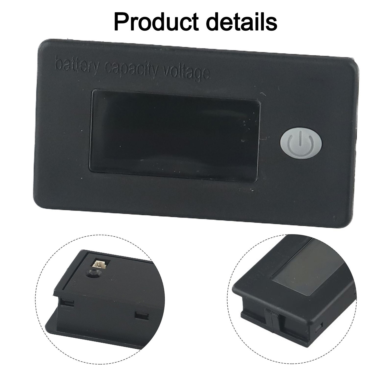 Enhanced Battery Capacity Indicator Meter LCD Display Temperature Reading 12V