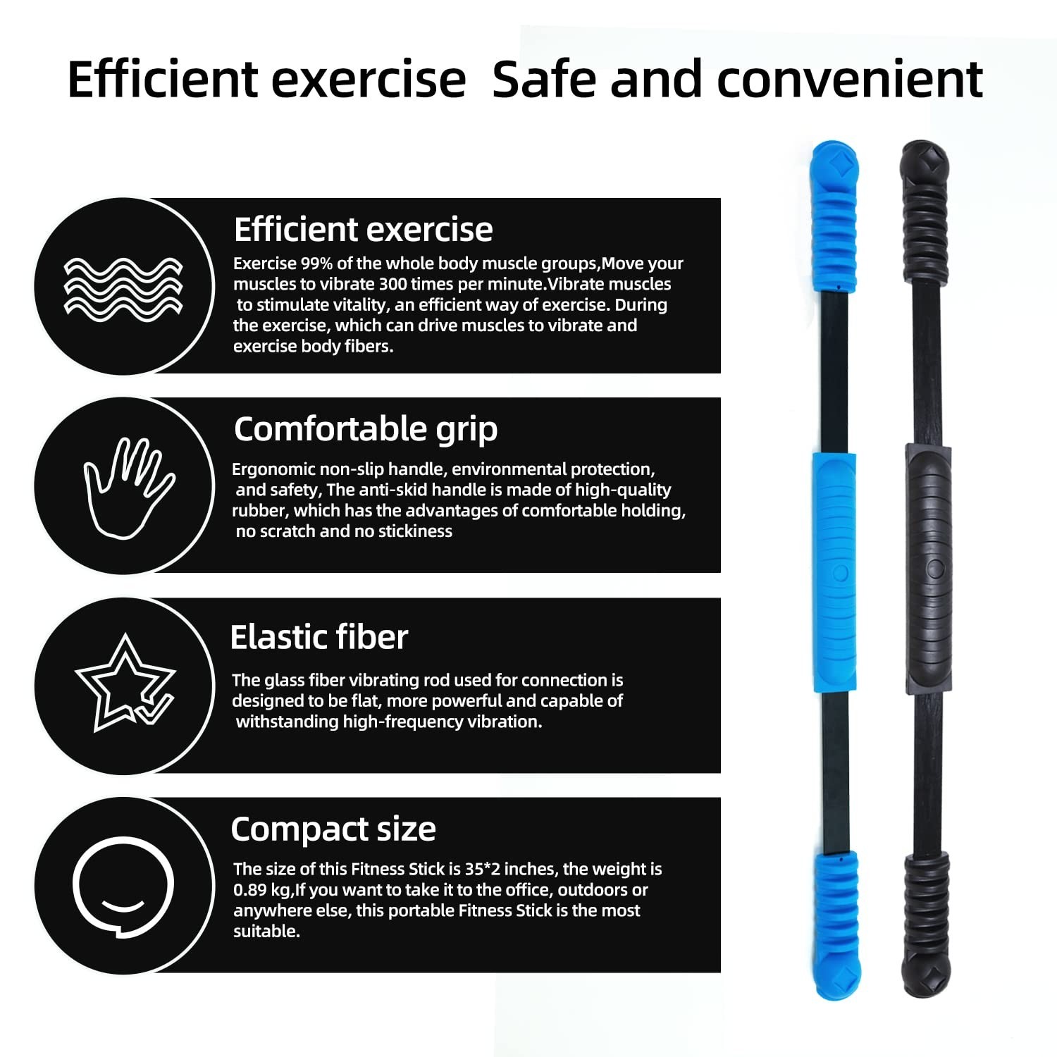 Elastic Fitness Stick Elastic Bar Body Exercise Bar Muscle Training for Exerc...