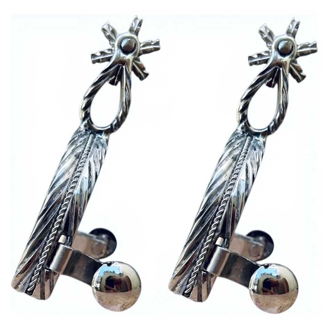 Mexican CHARRO SPURS ESPUELAS Charras Style Charreria HORSE Boot Gear Mexico