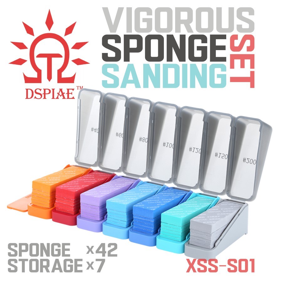DSPIAE: Vigorous Sponge Sandpaper Set - XSS-S01 - Sanding