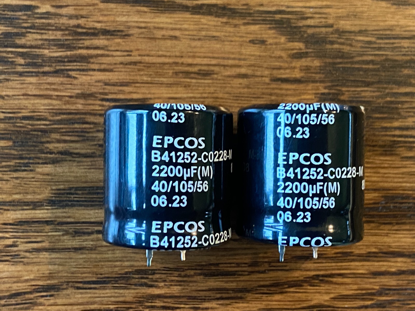 2 Replacement Main Filter Capacitors Epcos 2200 uf 80v 30mm x 30mm Marantz 2215
