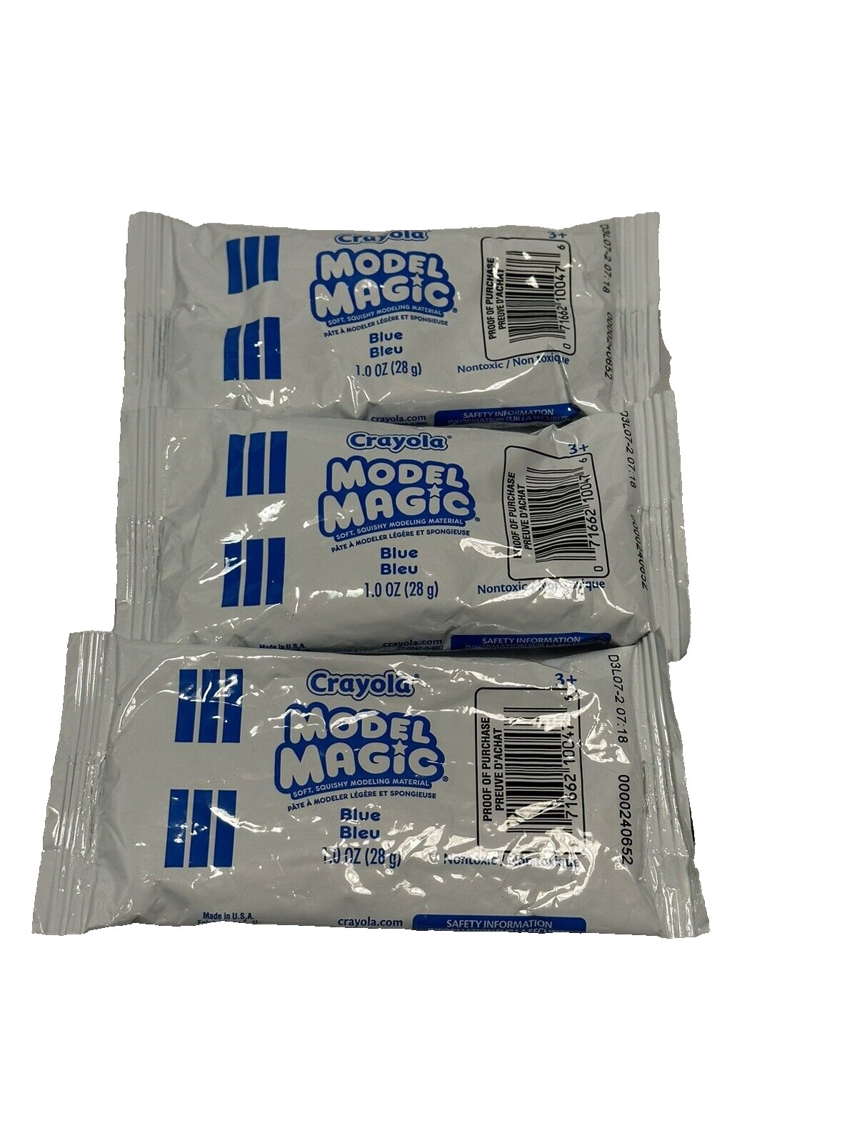 crayola model magic clay 3 packs 1 oz each blue
