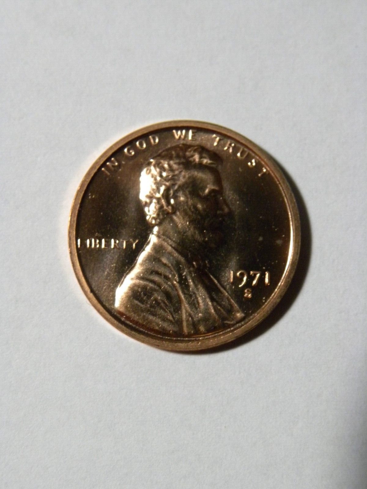 1971 S Proof Lincoln Memorial Cent
