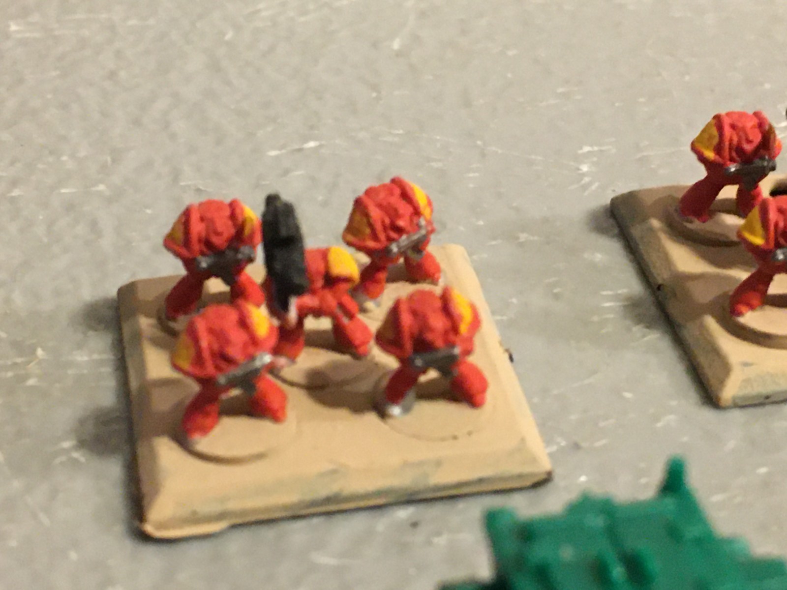 A39675 WARHAMMER EPIC 40K SPACE MARINES DEVASTATOR DETACHMENT MOSTLY PAINTED GW