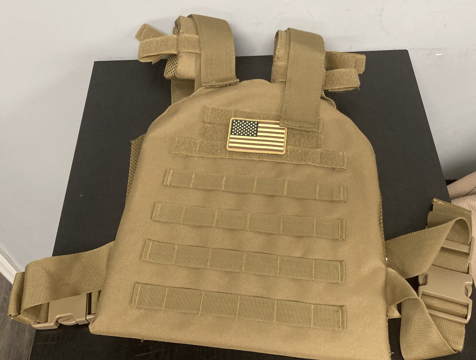 Plate Carrier Vest MOLLE Low Profile Tactical Adjustable Lightweight Combat Vest