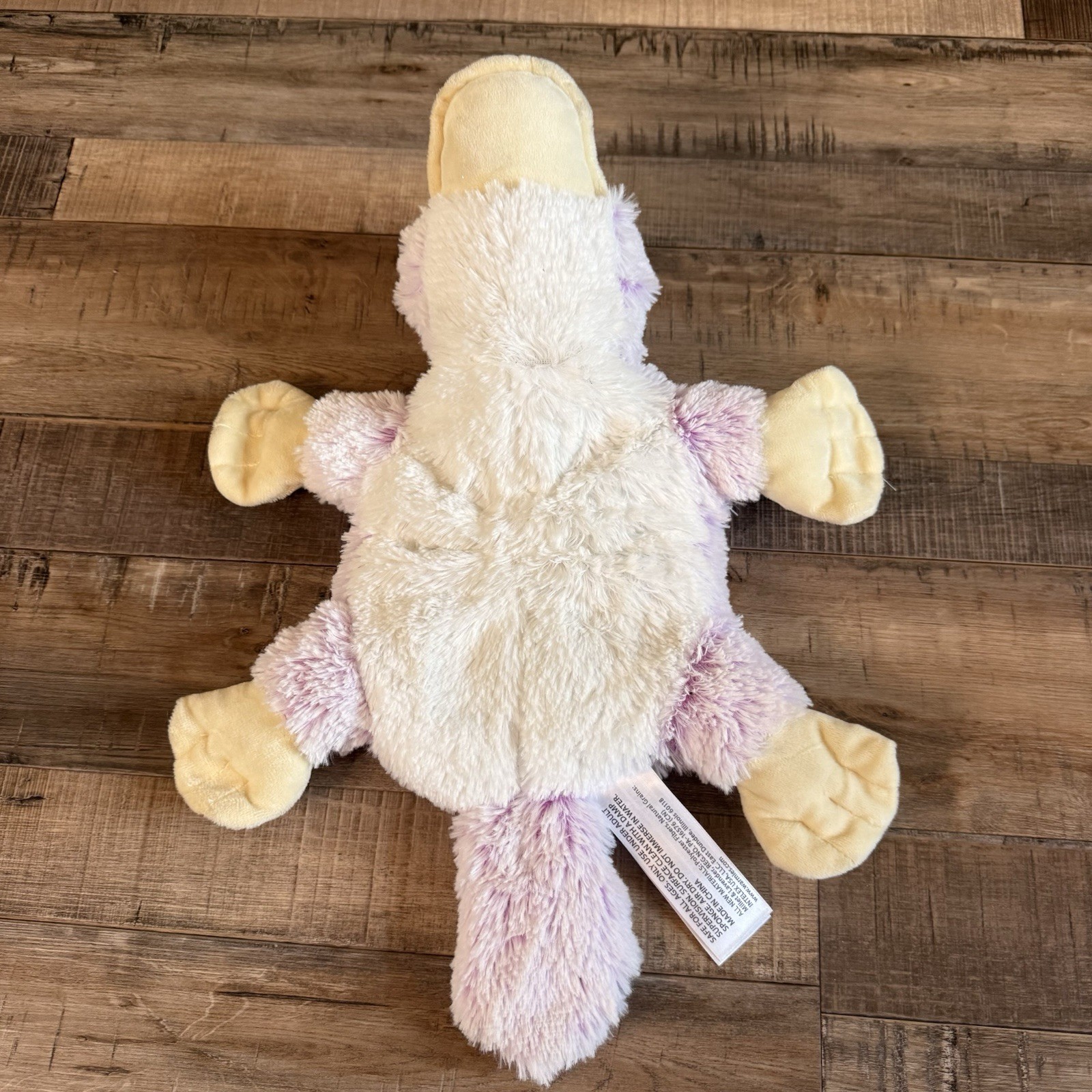 Warmies Microwaveable Reusable Plush Platypus Hot Pack Light Purple 13 in