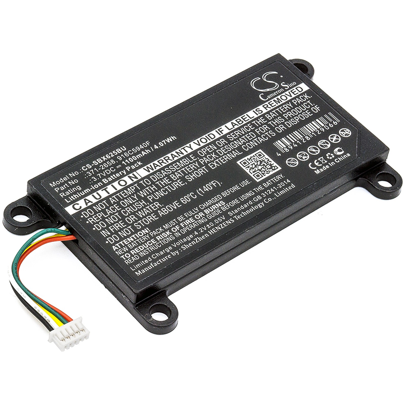 Battery for MON 371-2658 916C5940F F371-2659-01 SQU-711 Blade Raid Card 5 X6250