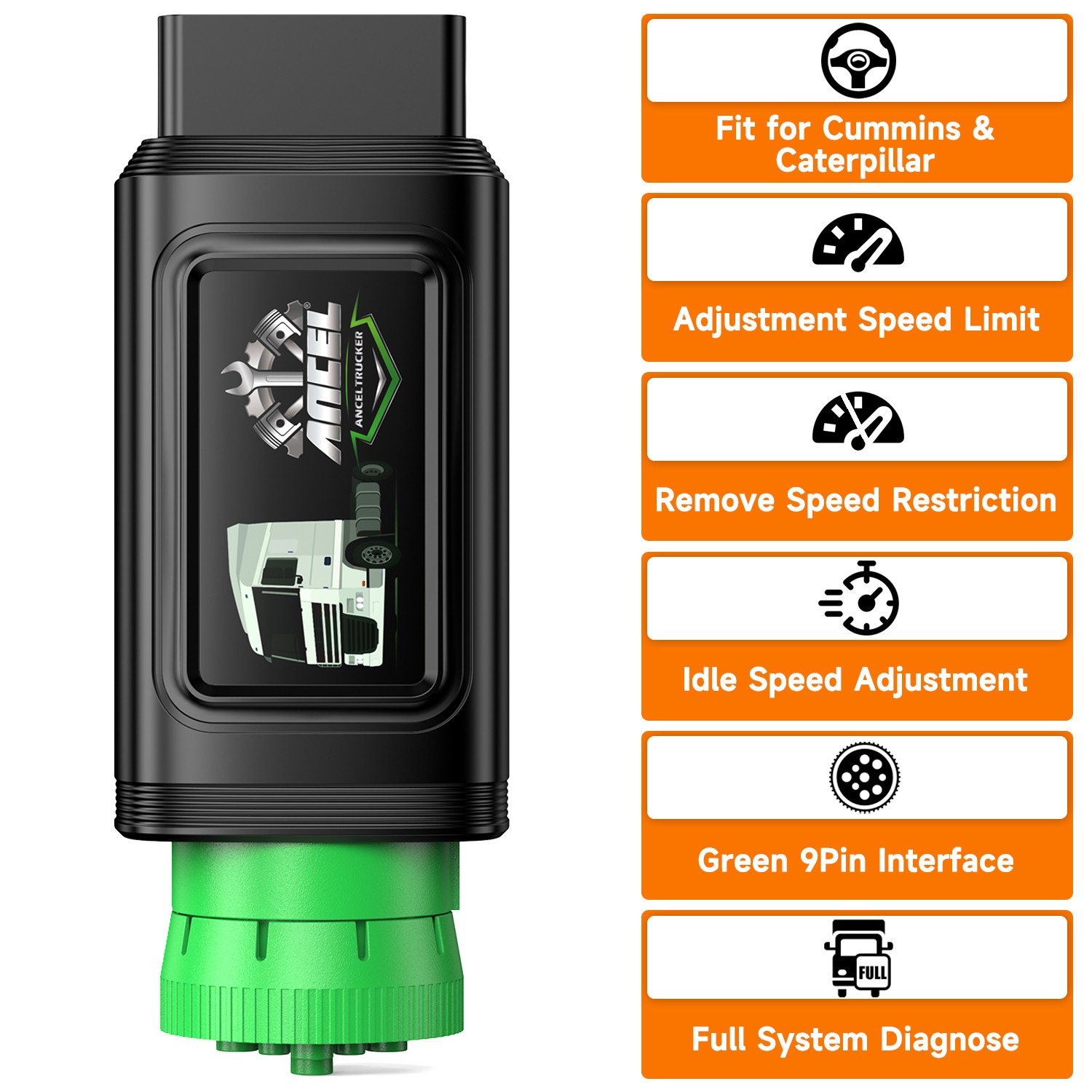 ANCEL HD200 Heavy Duty Truck Scanner Speed Limit Reset Idle Speed Limit Reset