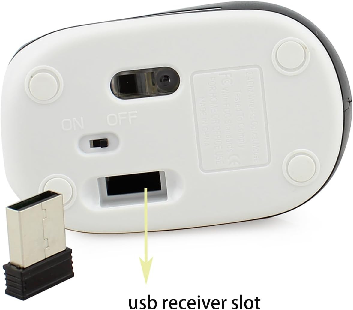 Wireless Cute Mini Computer Mouse - Small Size, Pocket Portable, Compact Travel