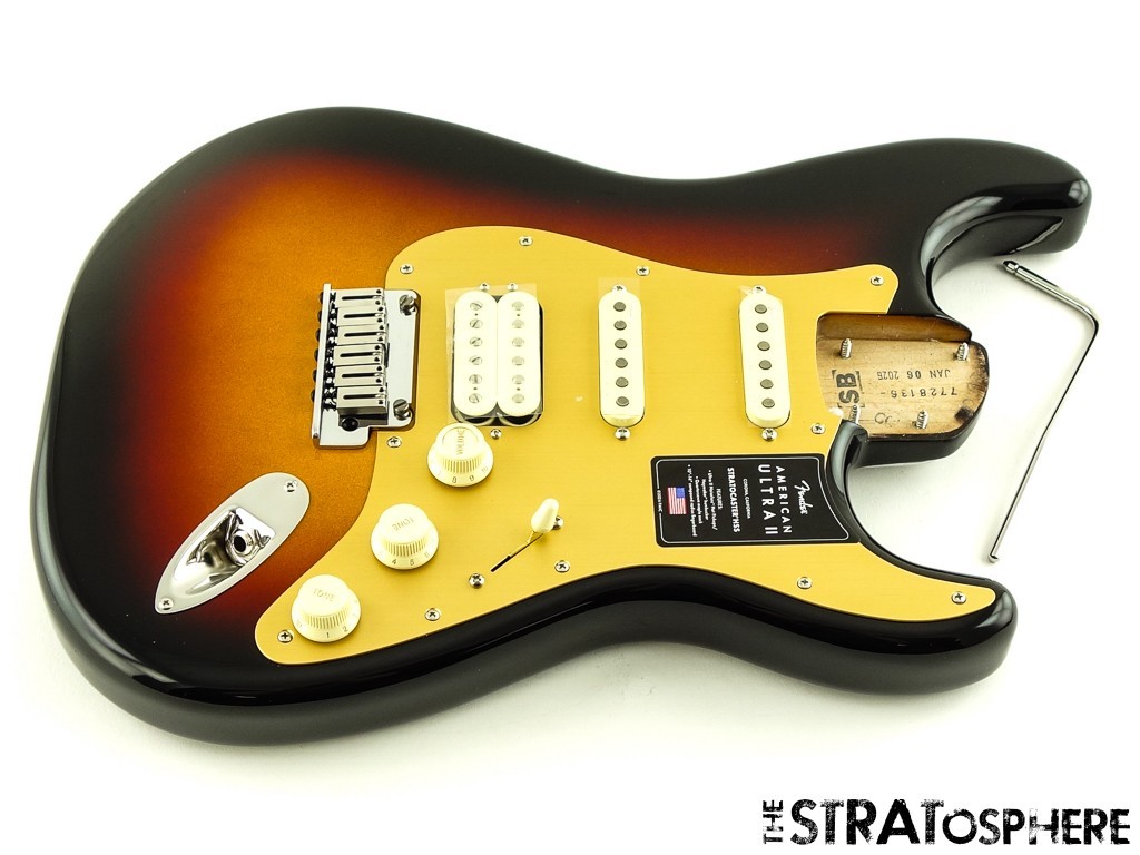 Fender American Ultra II Stratocaster HSS LOADED BODY, Alder Strat Ultraburst