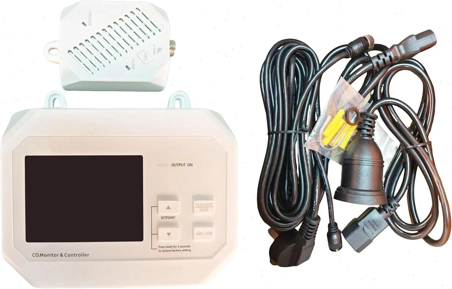 Fixed CO2 Controller with Range 0-9999ppm Resolution 1ppm Accuracy 50ppm