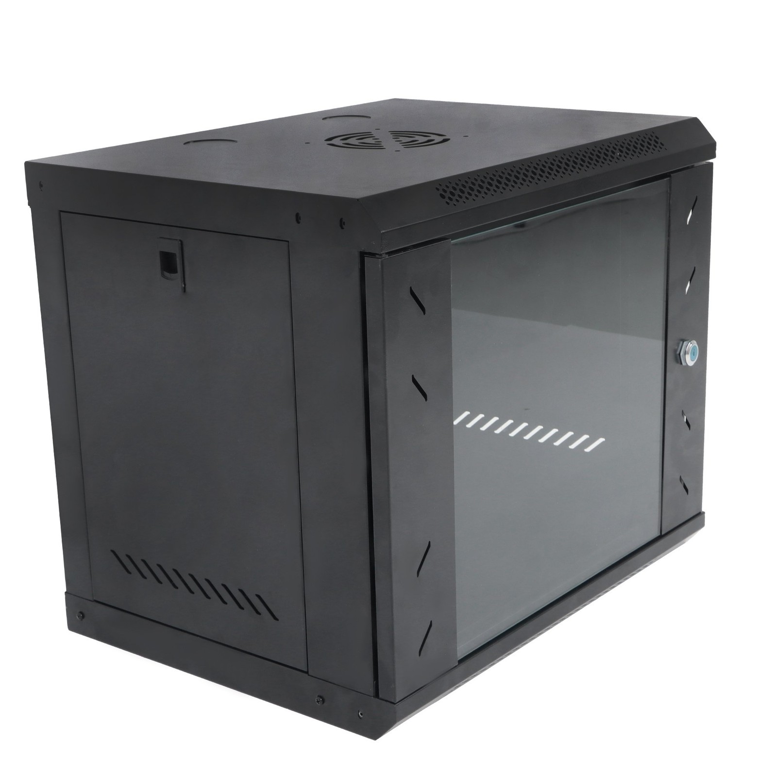 9U Wall Mount Network Server Rack Cabinet Enclosure 15.5'' Deep Door Lock