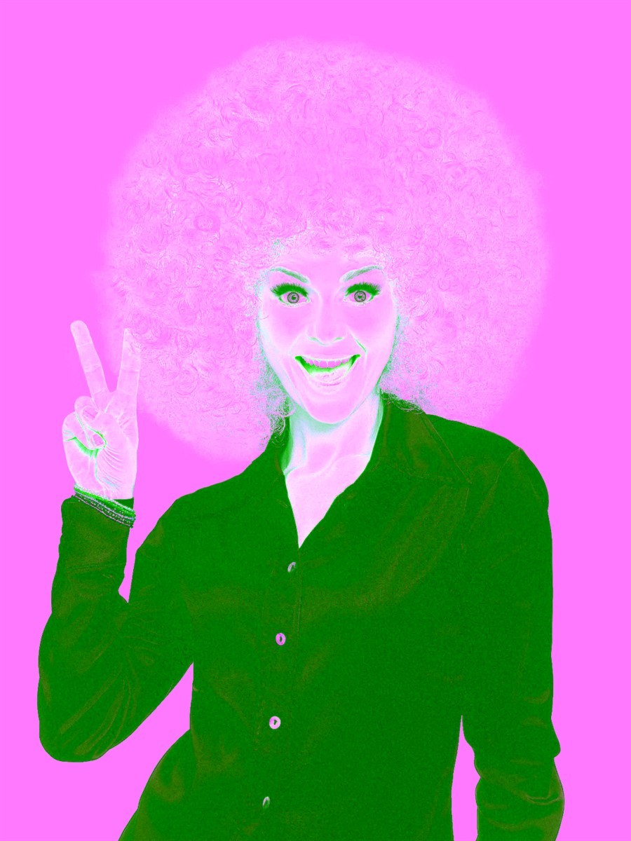 Rubie's - Super Afro Wig- Blonde