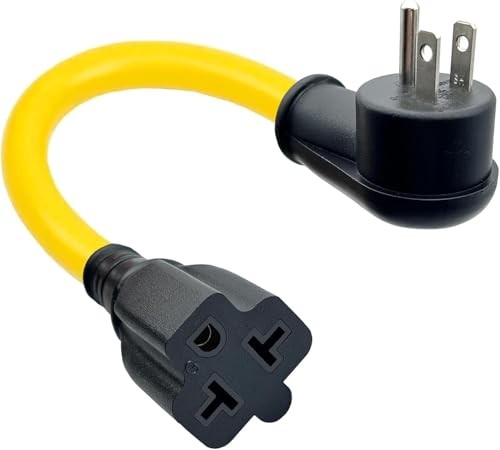 12AWG 1Ft Power Adapter Cable NEMA 5-15P to 5-20R Waterproof