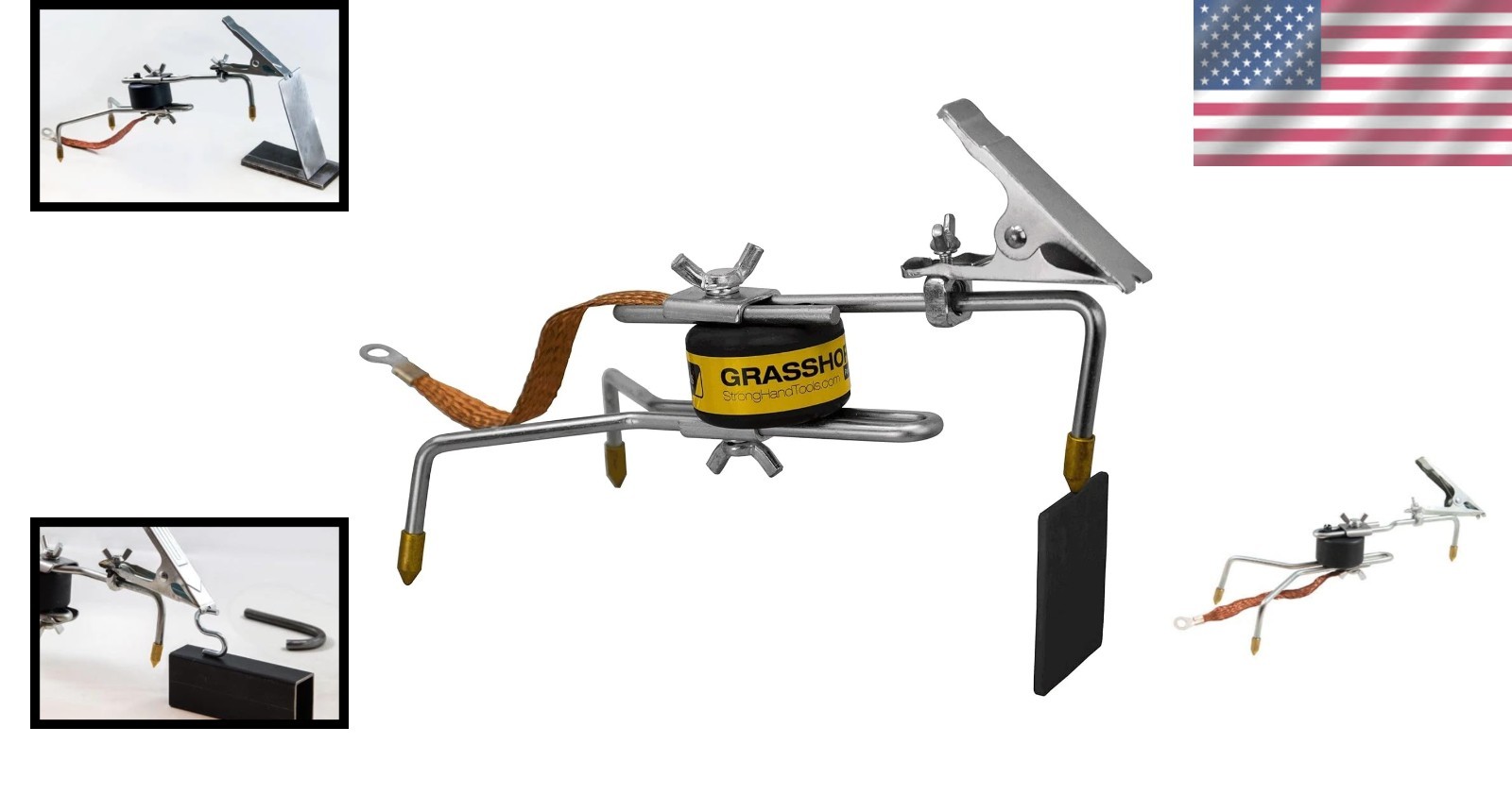 Grasshopper Pro Welding Finger - Adjustable Tack Welding Tool with Brass Tips