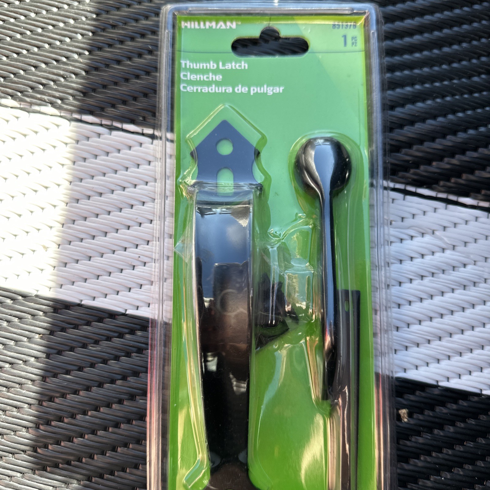 Part 851376 Black Thumb Latch, by Hillman *New*