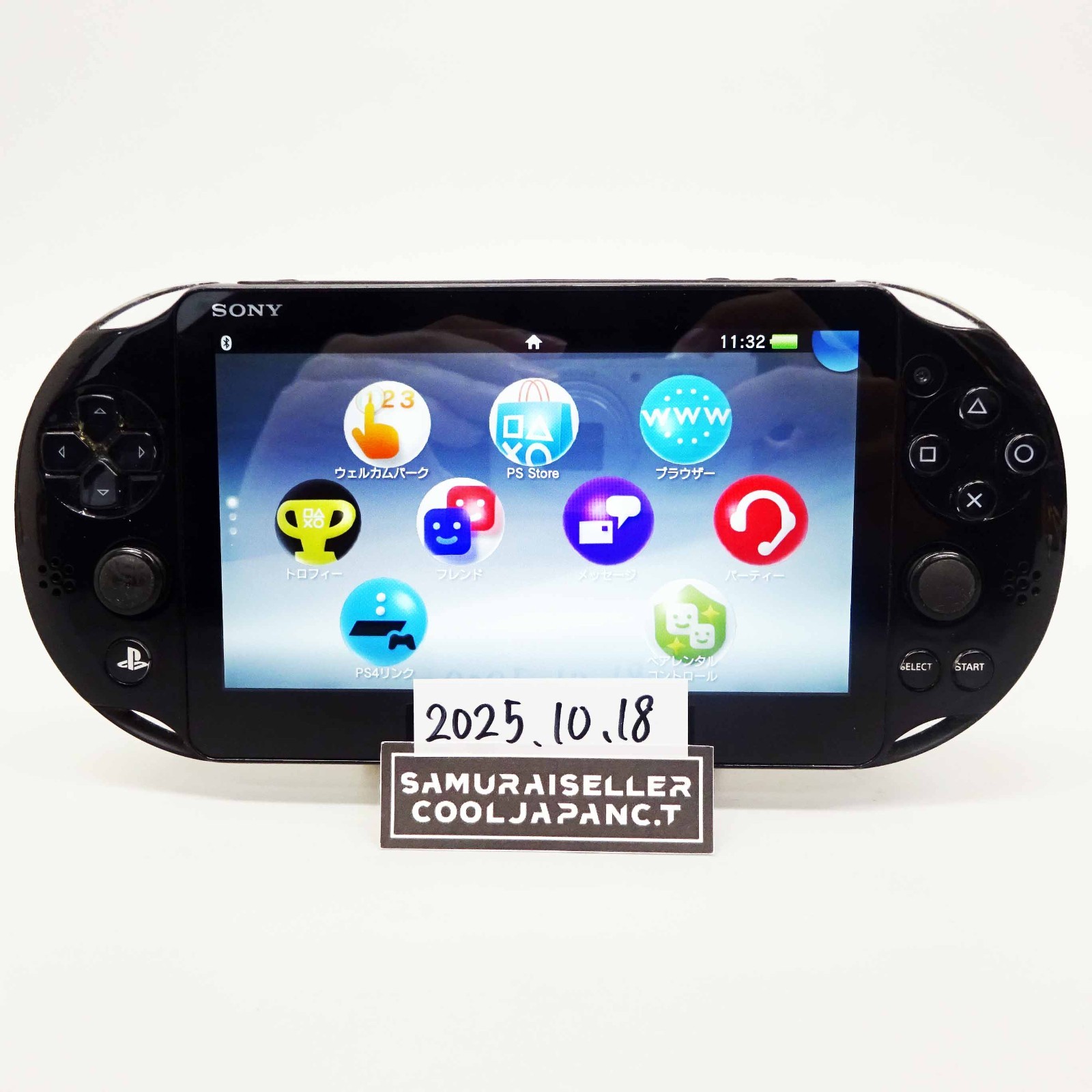 Sony Playstation PS Vita Black PCH-2000 ZA11 Console only PSV Slim Japan Tested