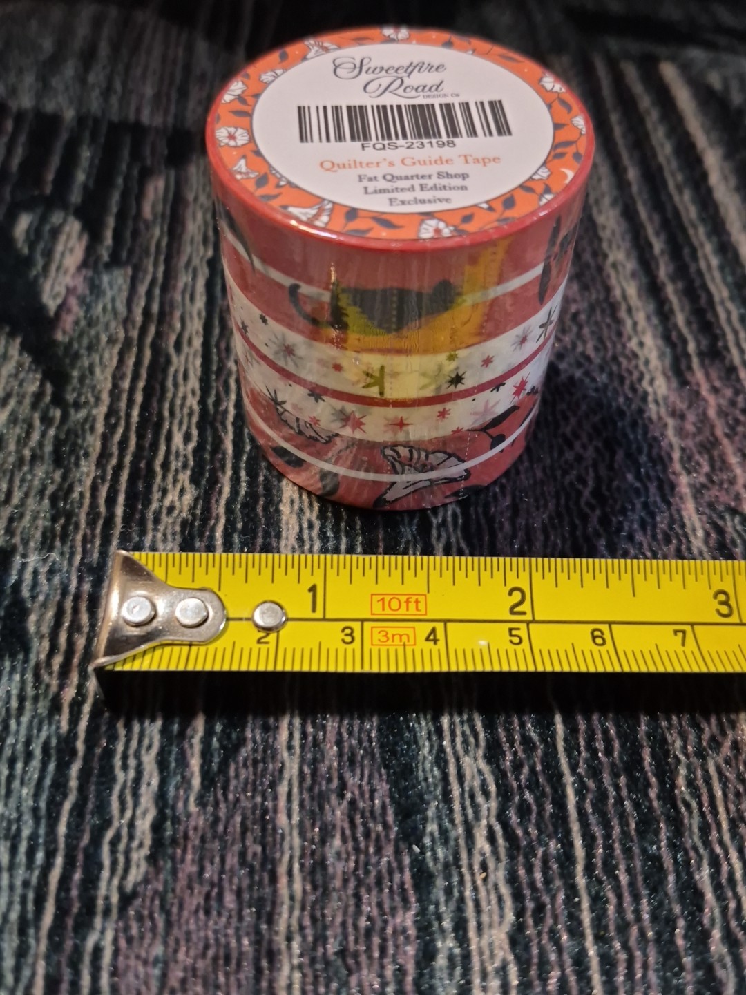 Quilter's Guide Tape Sweetfire Road Fat Quarter Shop Limited Edition Halloween